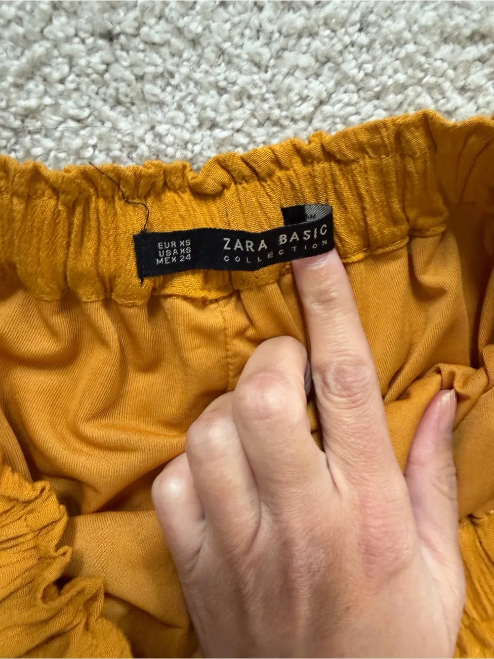 Zara Mustard Maxi Skirt - Picture 2 of 4